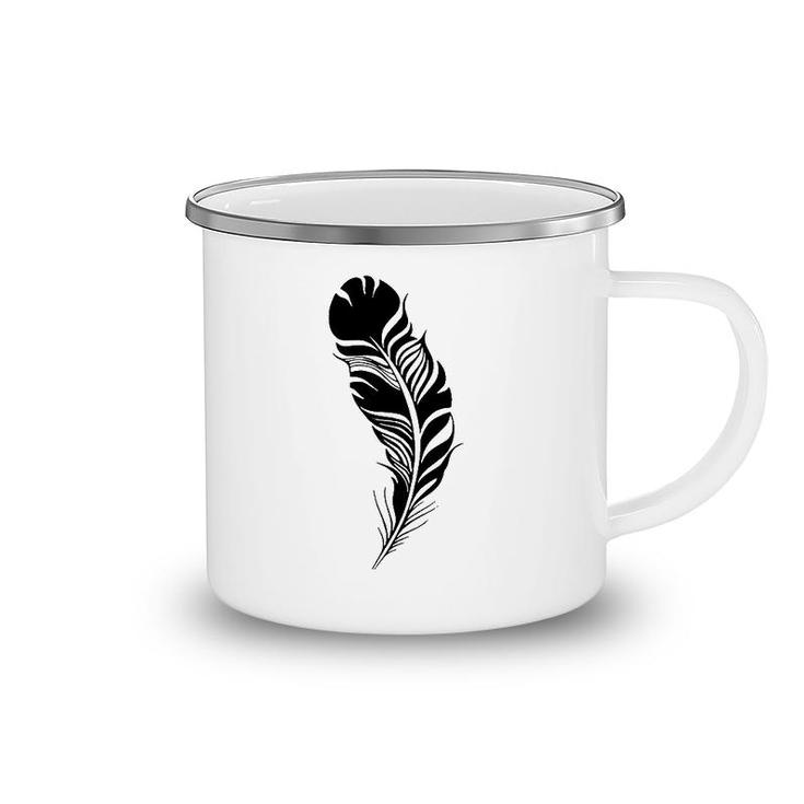 Feather Black Feather Gift Camping Mug