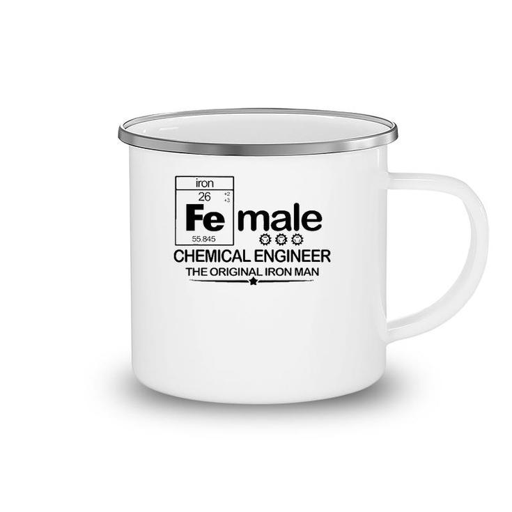 Female Chemical Engineer The Original Iron Camping Mug