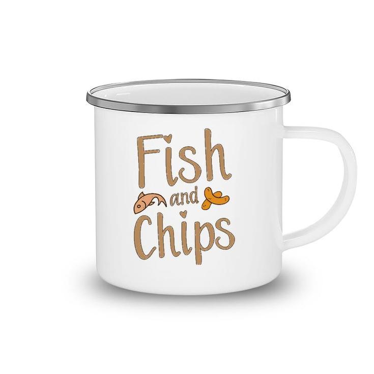 Fish And Chips Funny British Food Gift Camping Mug