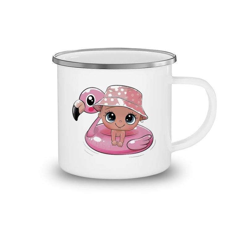 Flamingo Baby Camping Mug