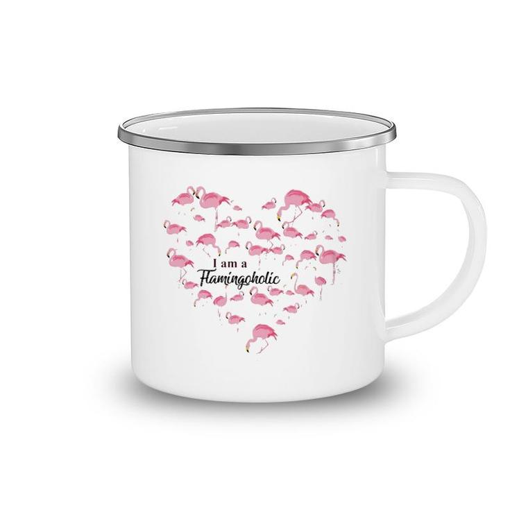 Flamingo Im A Flamingoholic Camping Mug