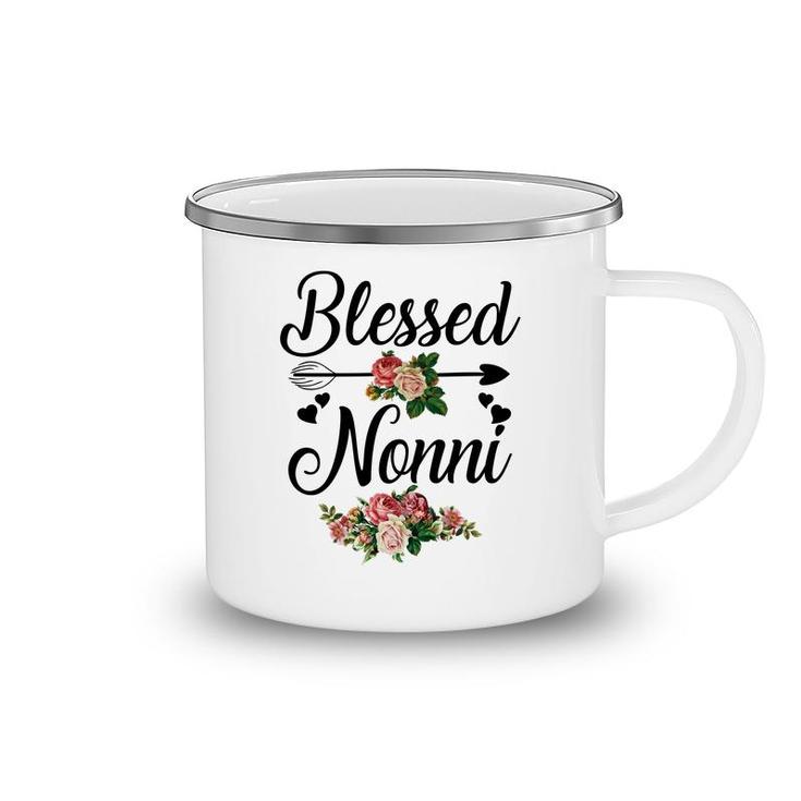 Flower Blessed Nonni Camping Mug
