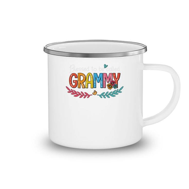 Flower Blessed To Be Called Grammy Camping Mug