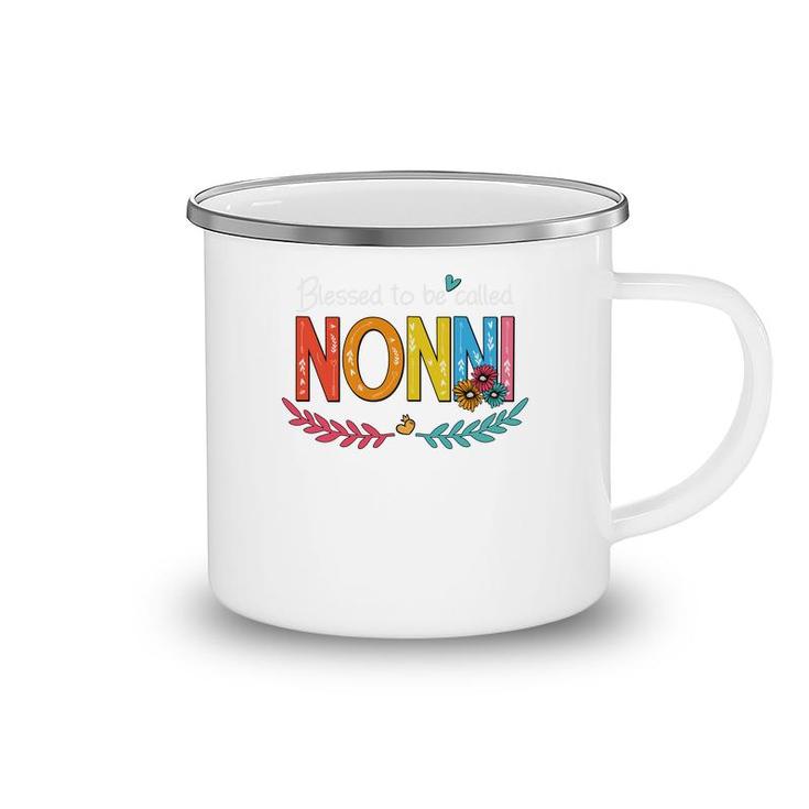 Flower Blessed To Be Called Nonni Camping Mug