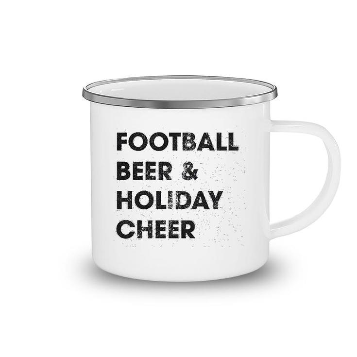 Football Beer Holiday Cheer Camping Mug