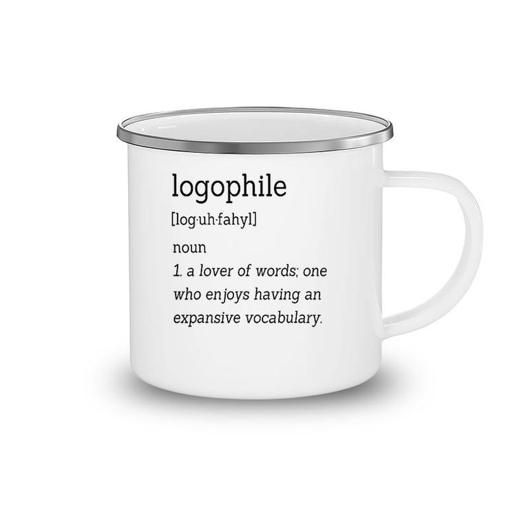 For Word Lovers Logophile Dictionary Definition Camping Mug