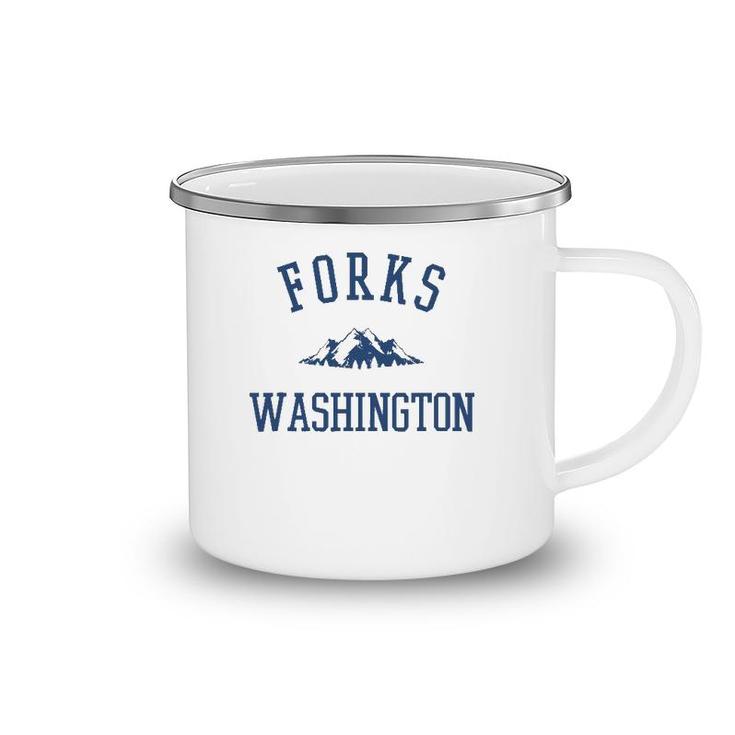 Forks Washington Mountain Graphic Camping Mug