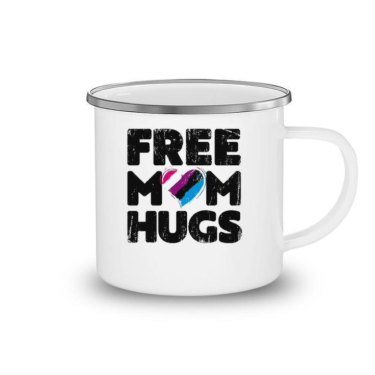 Free Mom Hugs  Free Mom Hugs Genderfluid Pride Lgbtqia Camping Mug