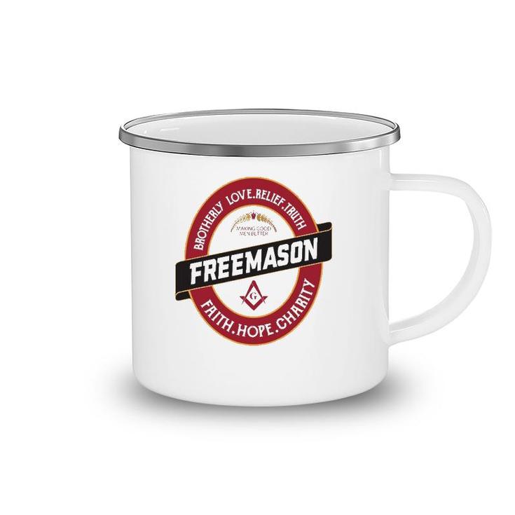 Freemason Crest By Kuyang Freemason Camping Mug