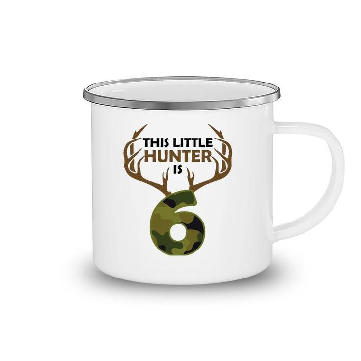 Funny 6Th Birthday 6 Years Old Deer Hunter Gift For Boys Kids Camping Mug