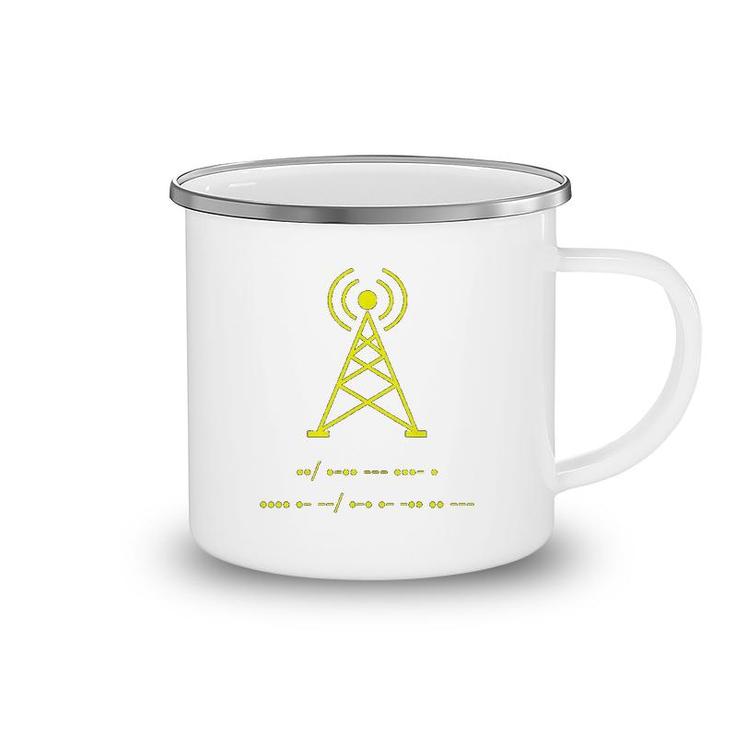 Funny Amateur Ham Radio Morse Code Gift Camping Mug