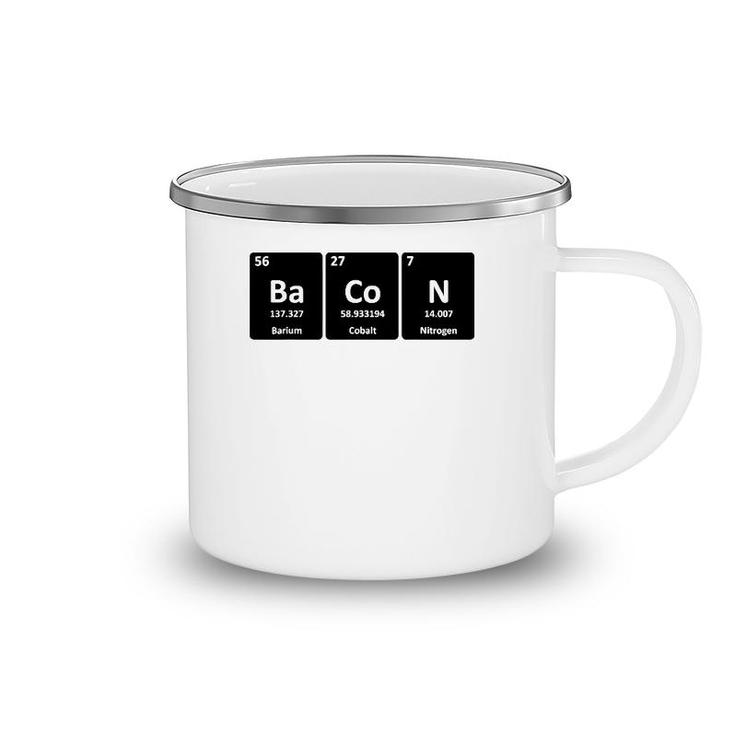 Funny Bacon Periodic Table Gift Cool Bacon Element Chemistry Camping Mug