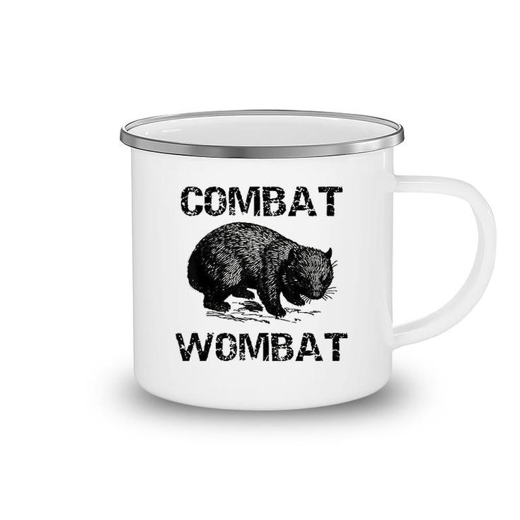 Funny Combat Wombat Graphic Gift Camping Mug