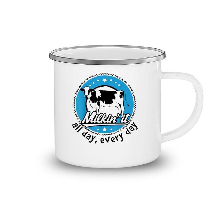 Funny Dairy Farmer All Day Every Day Camping Mug
