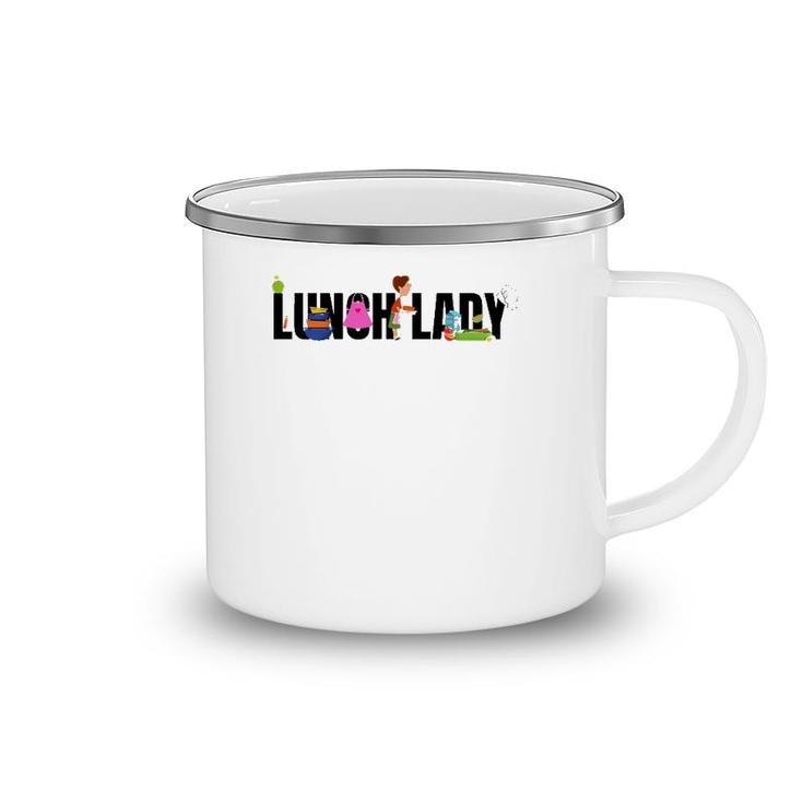 Funny Lunch Lady School Cafeteria Worker Food Service Gift Camping Mug
