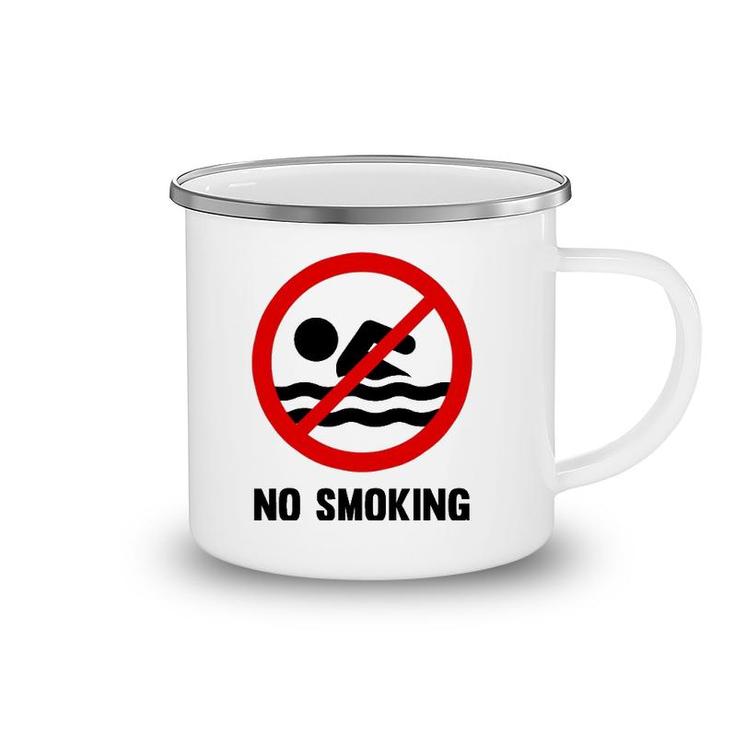 Funny No Smoking  Meme No Smoking Camping Mug