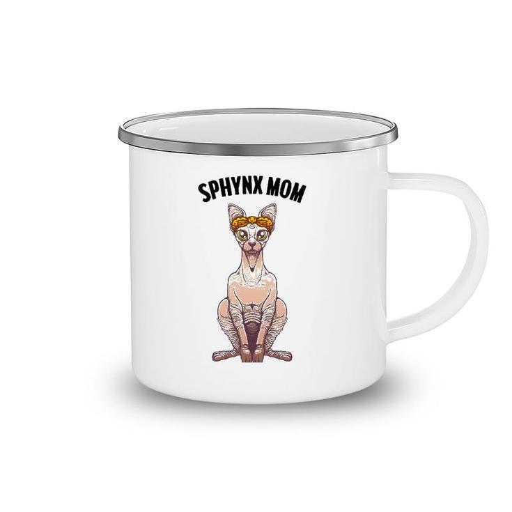 Funny Sphynx Mom Design Women Aunt Grandma Pet Kitten Lovers Camping Mug