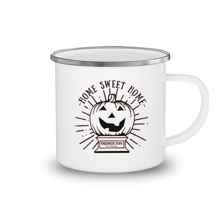 Funny Sweet Home Pumpkin Graphic Camping Mug