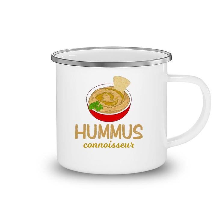 Funny Vegan Chickpea Pita Hummus Connoisseur Camping Mug