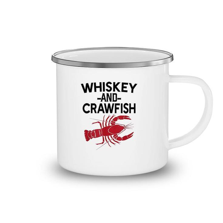 Funny Whiskey And Crawfish Camping Mug