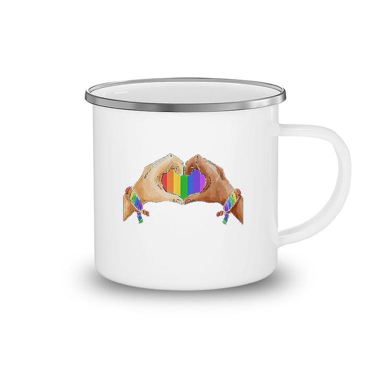 Gay Pride  Lgbt Rainbow Flag Camping Mug