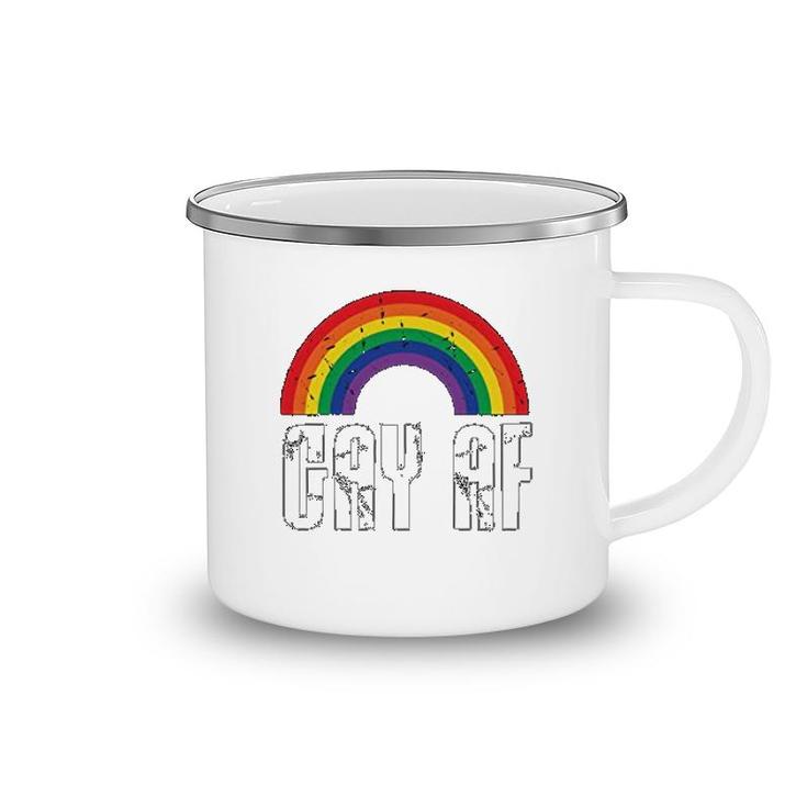 Gay Pride Rainbow Flag Gift Camping Mug