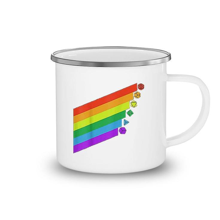 Gay Pride Rainbow Nerdy Camping Mug