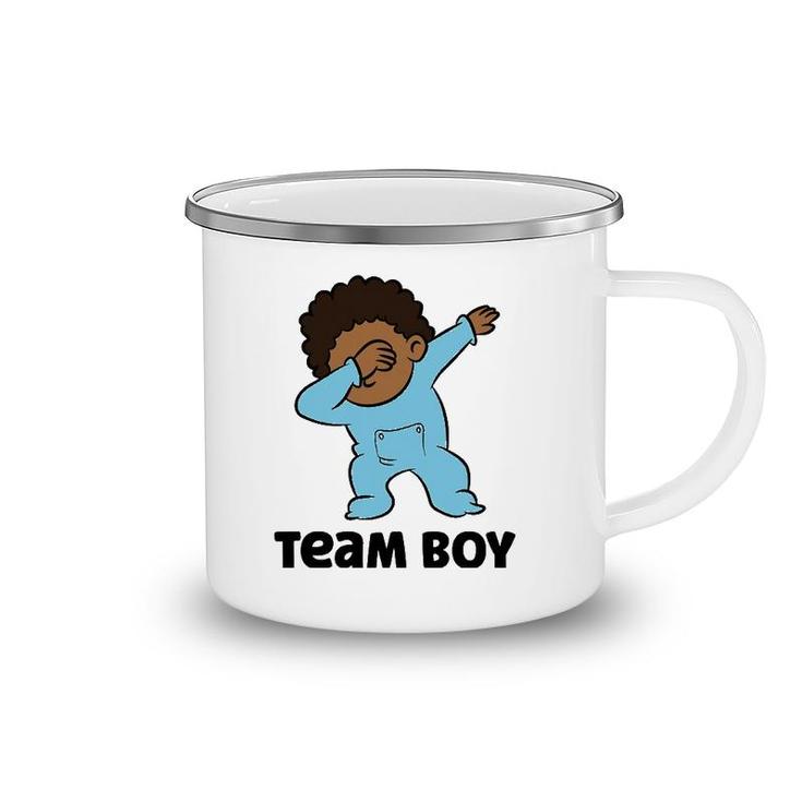 Gender Reveal Baby Shower Team Boy Camping Mug
