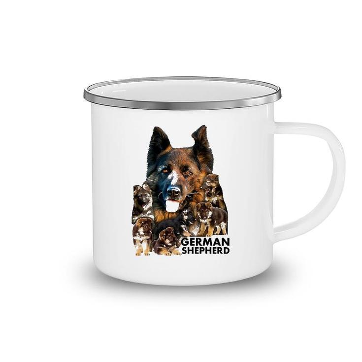 German Shepherd Family Dogs Tee  Gifts Camping Mug