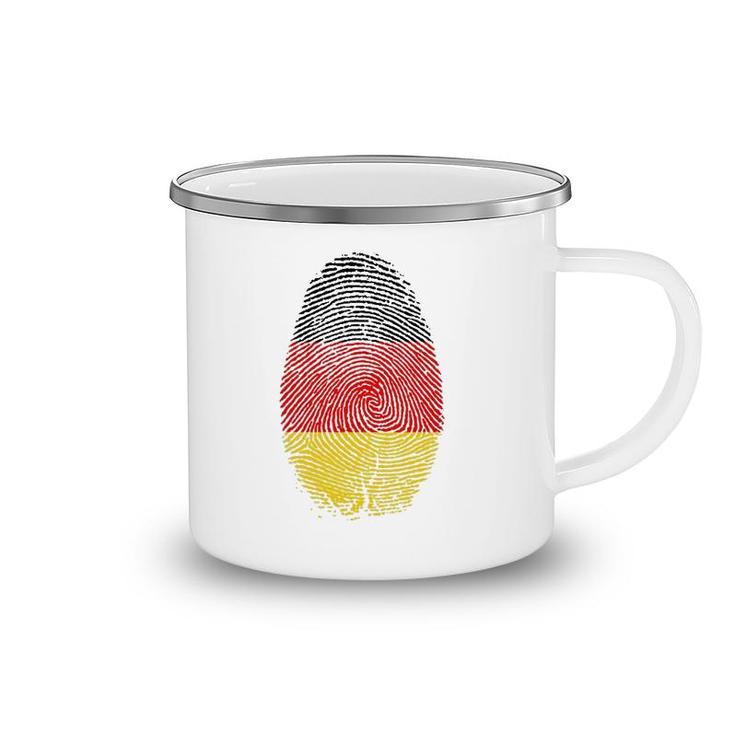 Germany Flag Fingerprint It Is In My Dna Gift For Germans Camping Mug