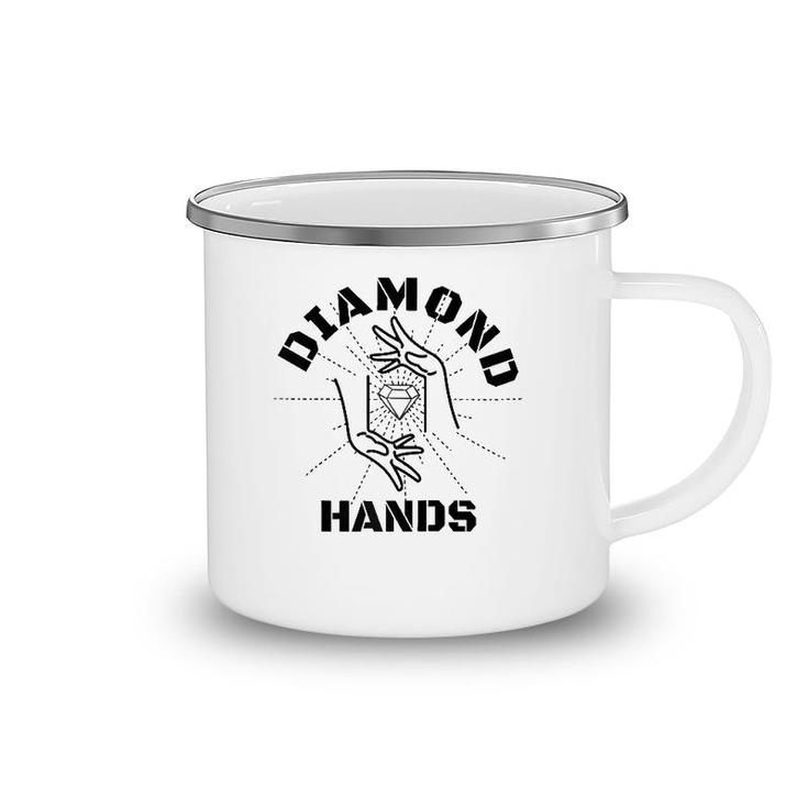 Gme Diamond Hands Autist Stonk Market Tendie Stock Raglan Baseball Tee Camping Mug