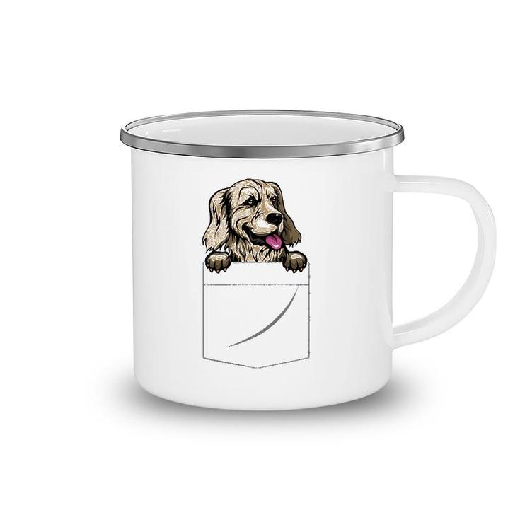 Golden Retriever In A Pocket Camping Mug