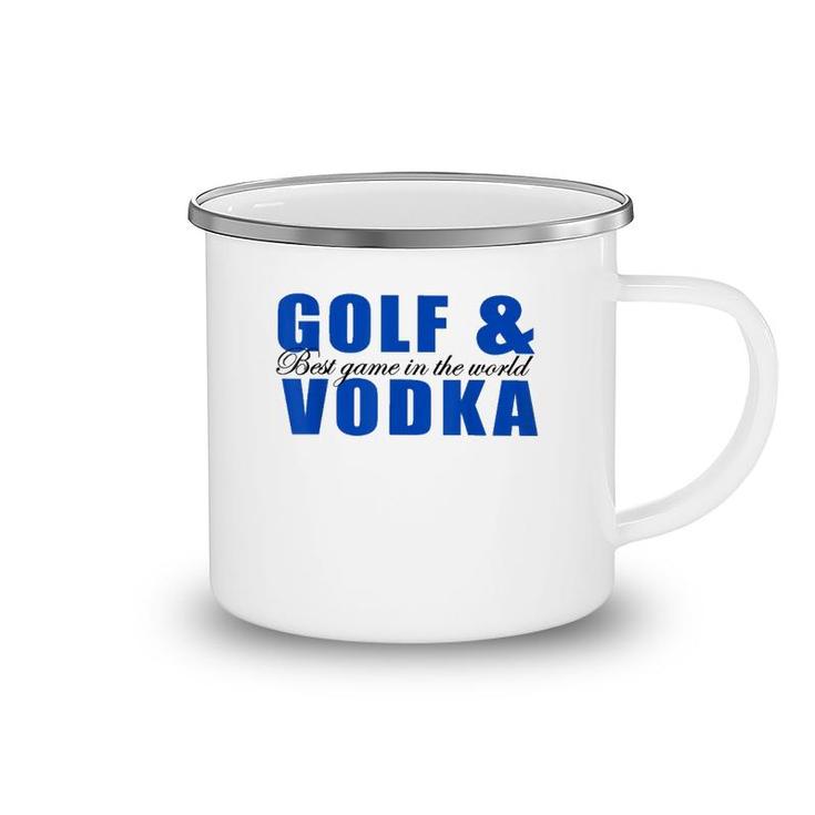 Golf And Vodka Camping Mug