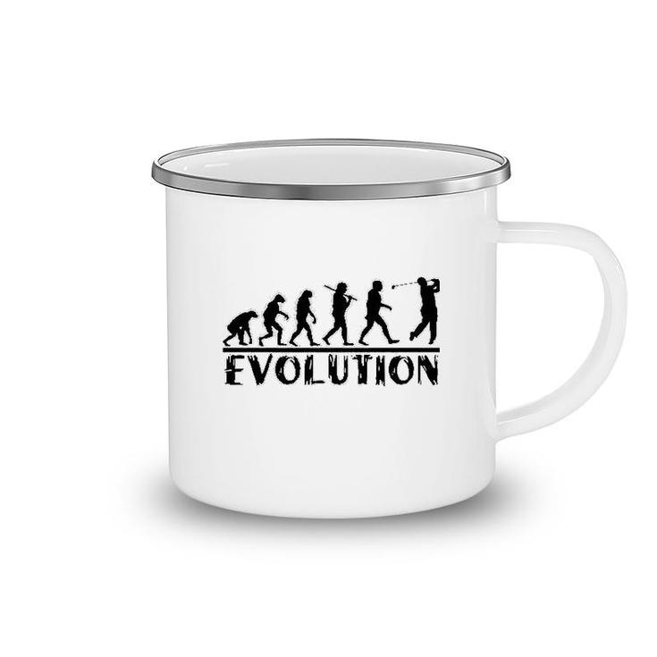 Golf Evolution Funny Camping Mug