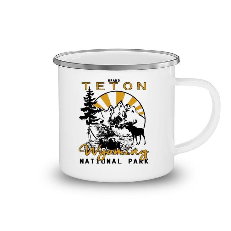 Grand Teton National Park Jackson Hole Wyoming Keepsake Camping Mug