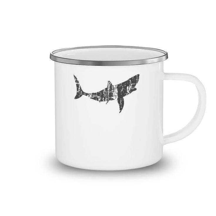 Great White Shark Vintage Design Great White Shark Print Camping Mug
