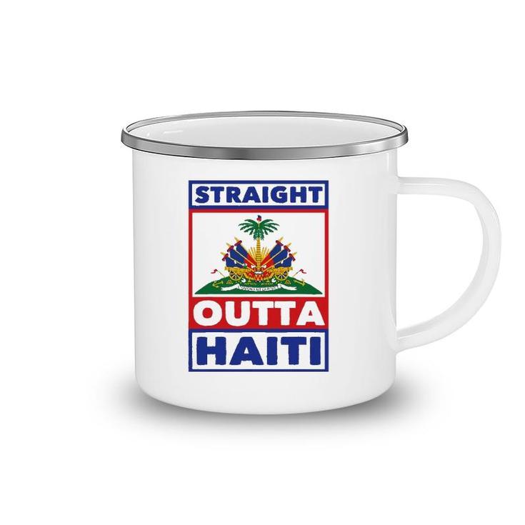 Haiti Haitian America Flag Love Straight Roots Ayiti Proud Camping Mug
