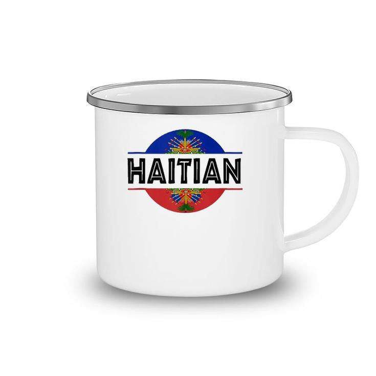 Haitian Flag Haiti Coat Of Arm Haiti Day Pride  Camping Mug