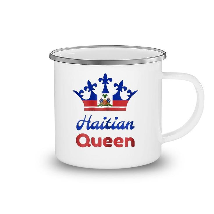 Haitian Queen Womens'  Perfect Haiti Crown Flag Gift Camping Mug