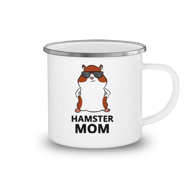 Hamster Mom Funny Hamster Mama V-Neck Camping Mug