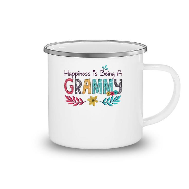 Happiness Is Being A Grammy Mother's Day Gift Grandma Camping Mug