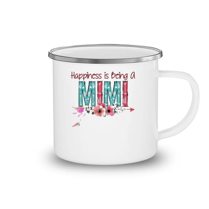 Happiness Is Being A Mimi For Grandma Mothers Day Gift Camping Mug