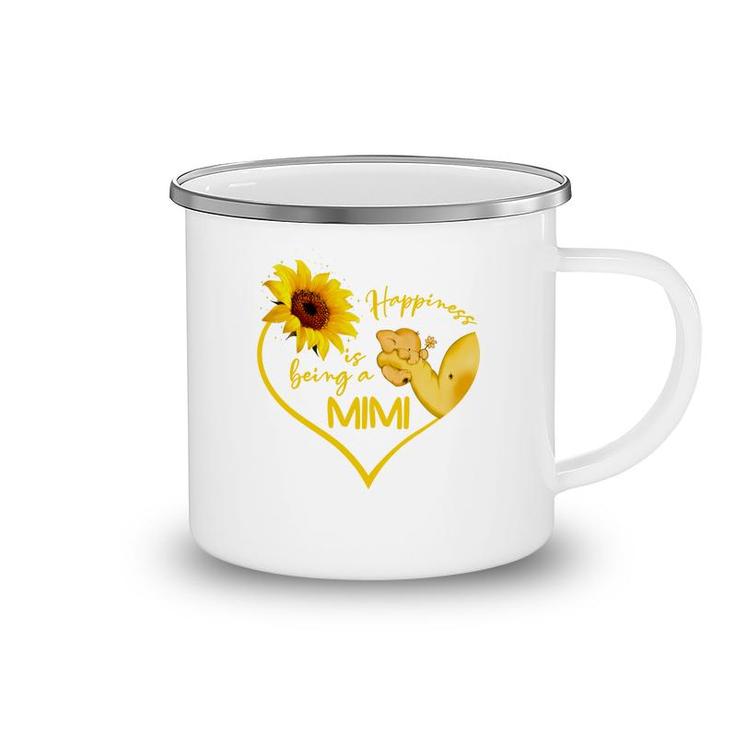 Happiness Is Being A Mimi Sunflower Camping Mug