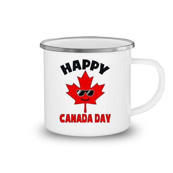 Happy Canada Day Funny Maple Leaf Canada Day Kids Toddler Camping Mug