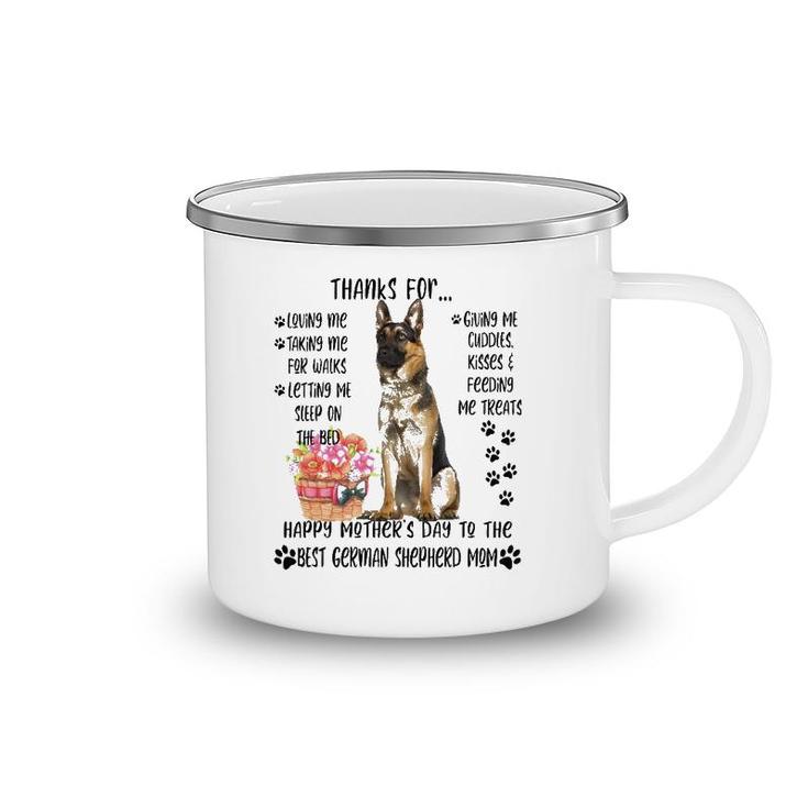 Happy Mother's Day 2021 German Shepherd Mom Dog Lover Camping Mug