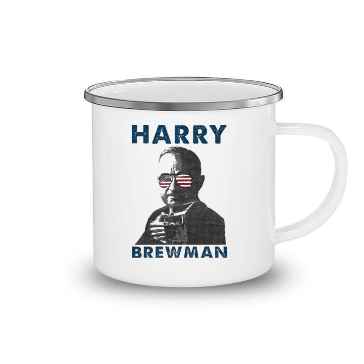 Harry Brewman 4Th Of July Drunk President Truman Funny Camping Mug