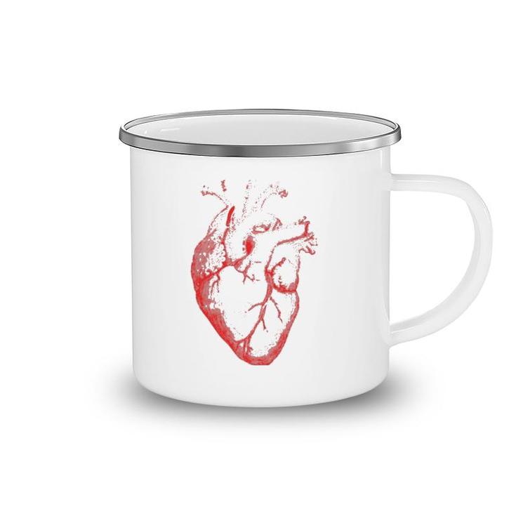 Hearts Design Anatomical Heart Fine Arts Graphical Novelty Camping Mug