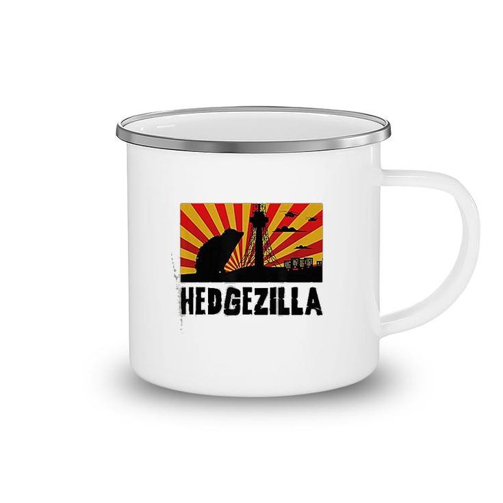 Hedgehog Graphic Hedgezilla New Camping Mug