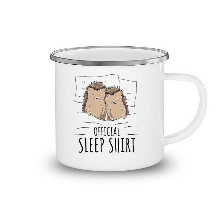 Hedgehog Official Sleep  Cute Hedgehog Camping Mug