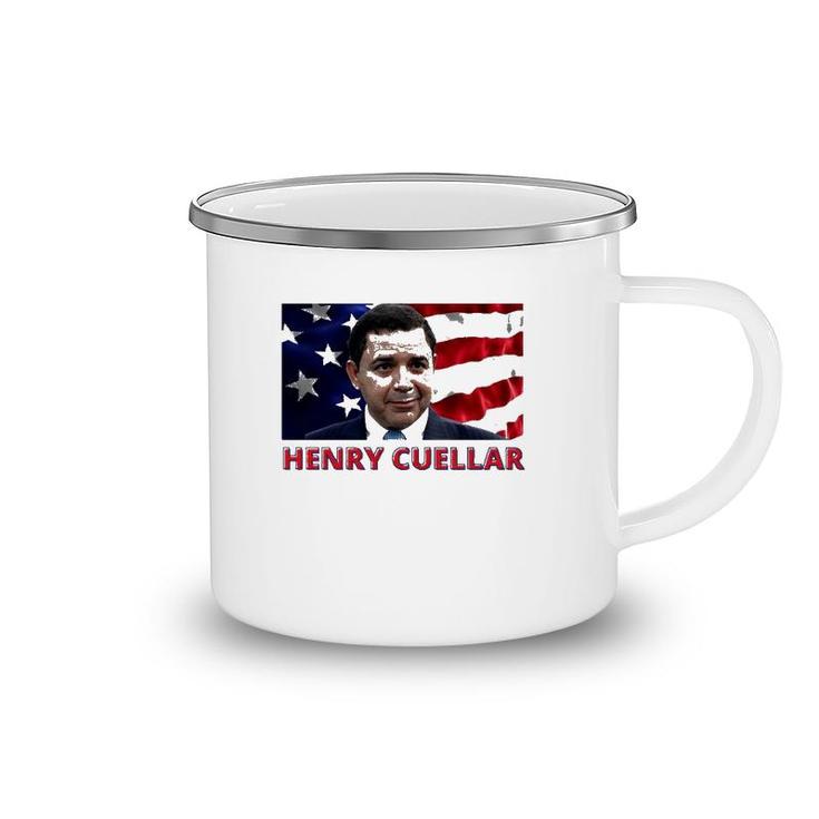 Henry Cuellar American Politician American Flag Camping Mug